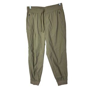 Athleta Trekkie Relaxed Mid rise Jogger Pant Women Medium Olive Green Athleisure